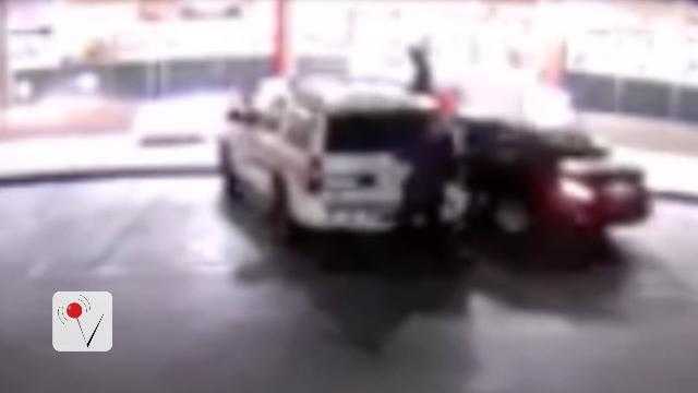Shows Man Intentionally Tried To Run Over Three Police Officers