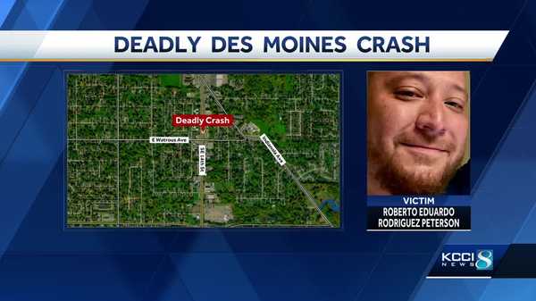 des moines police identify man killed in south-side crash