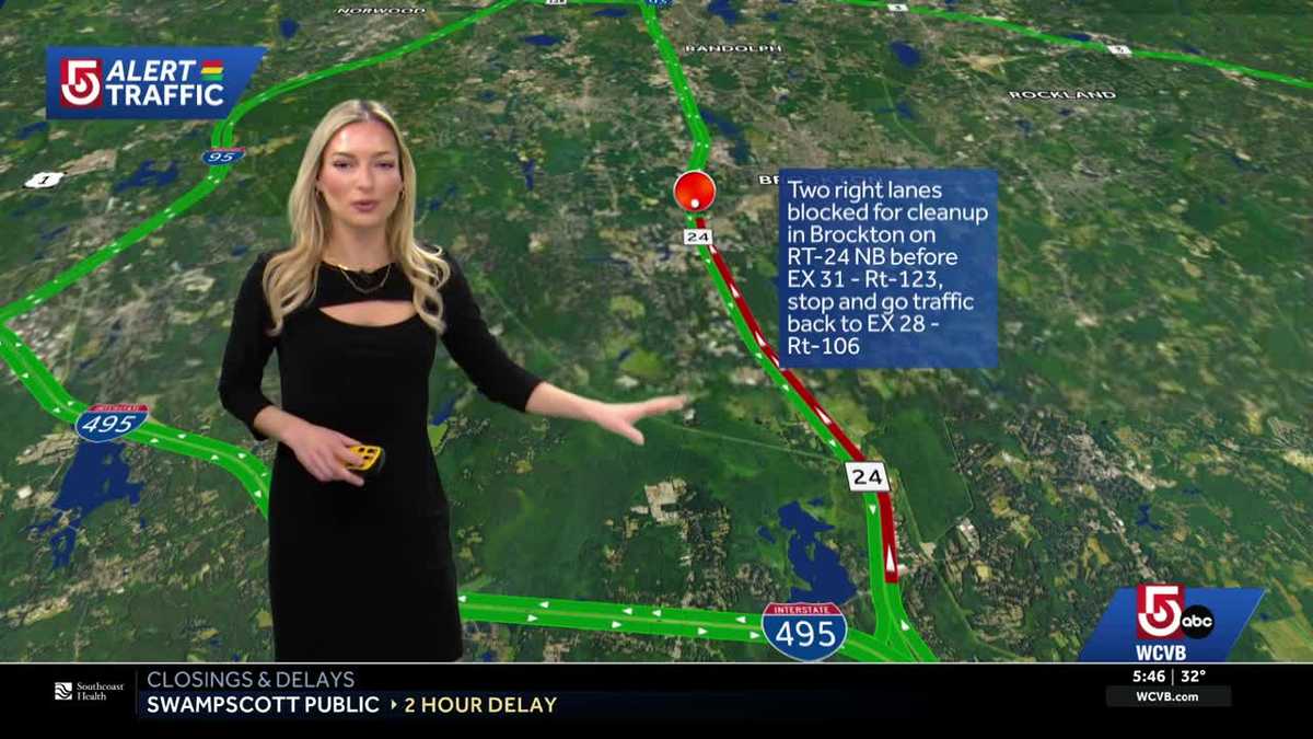 Crash involving fuel spill shuts down lanes on Route 24 in West Bridgewater