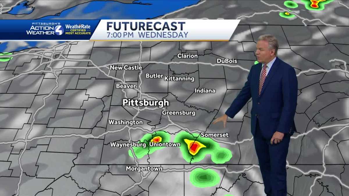 Pittsburgh Weather Hot Humid Scattered Thunderstorms