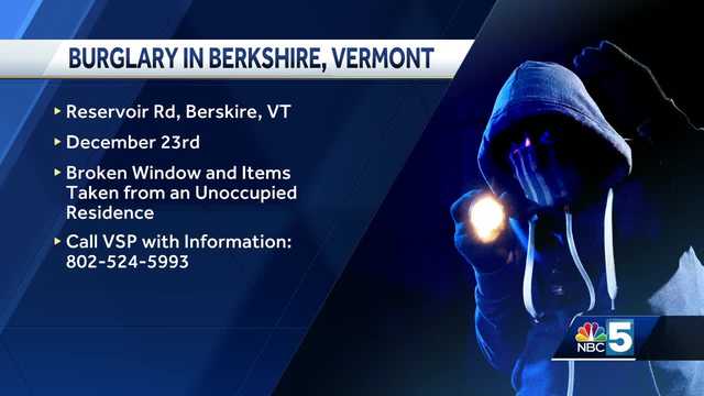 Vermont State Police investigate a burglary in Berkshire - Vimarsana News