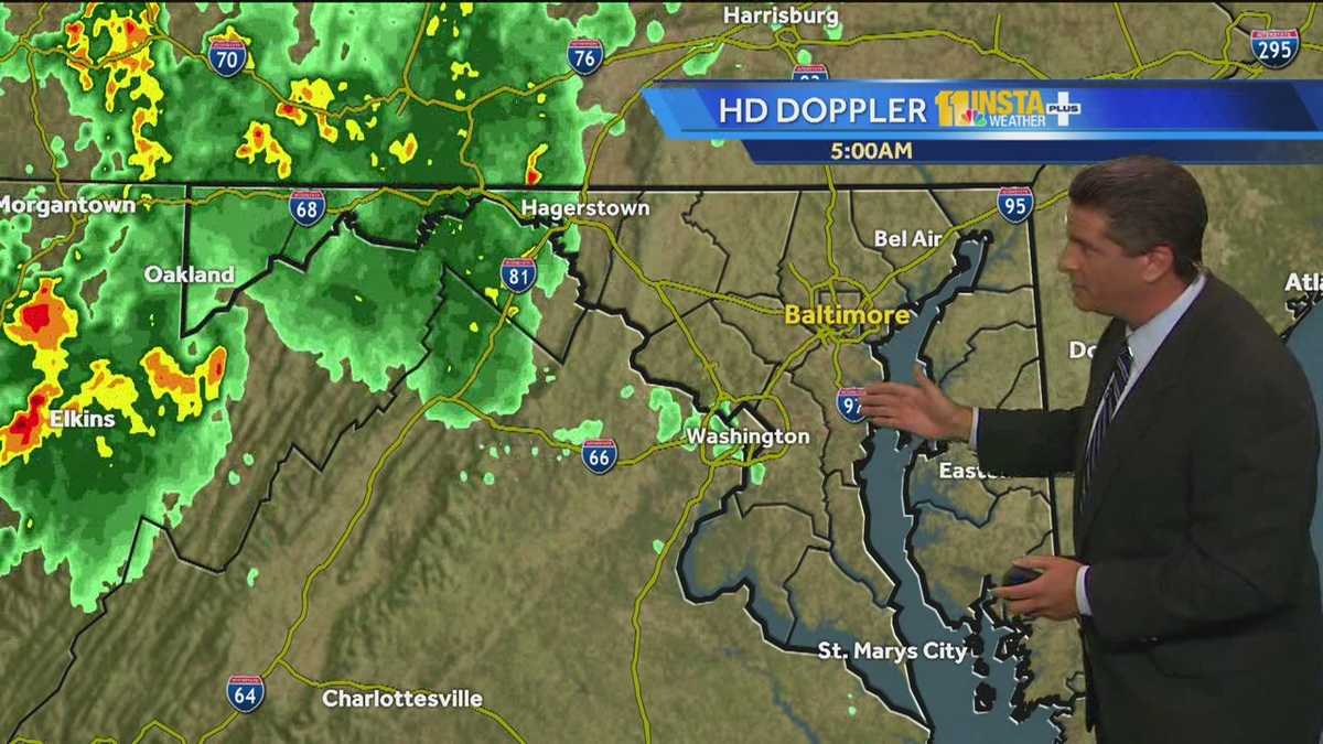 Showers, storms possible throughout Wednesday