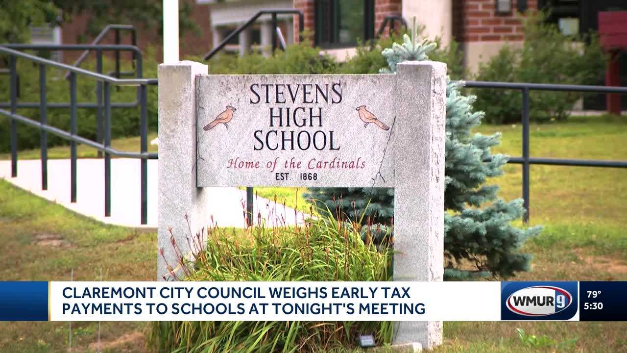 Claremont considers early tax payments to schools to help ease deficit