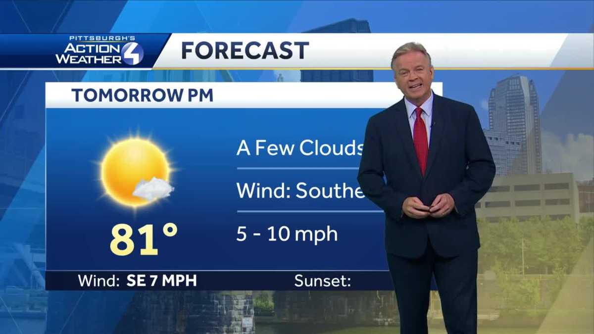 Sunny with high temps in the 80s on Friday