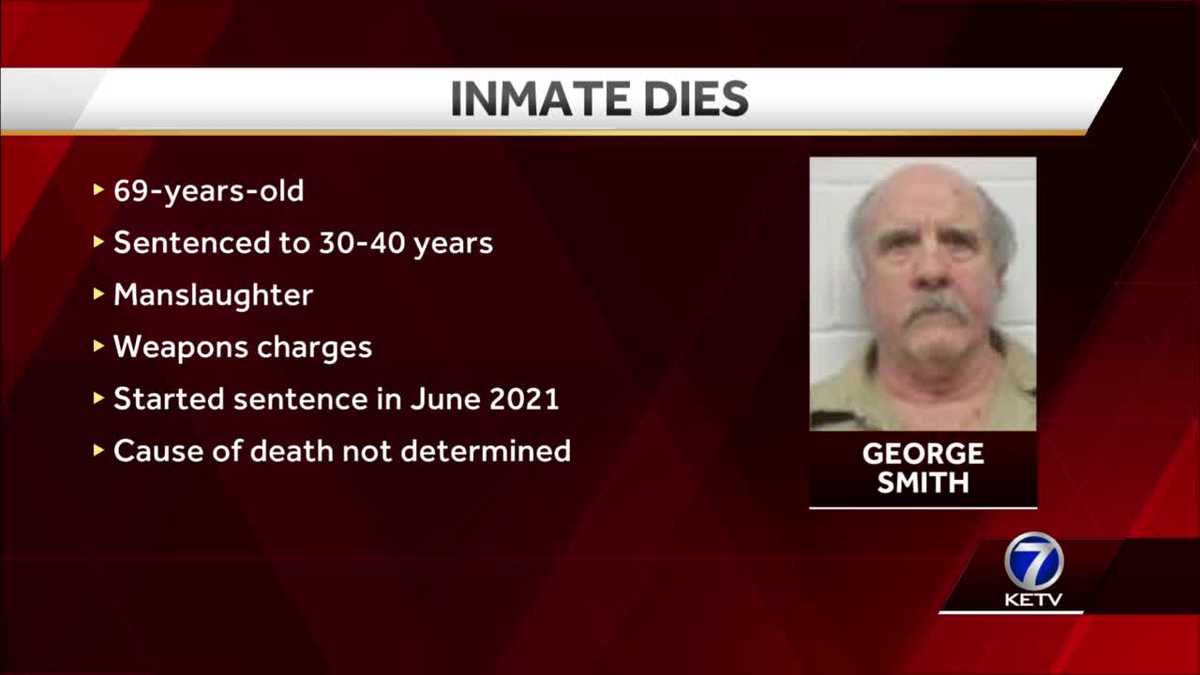 Nebraska inmate sentenced to decades behind bars dies
