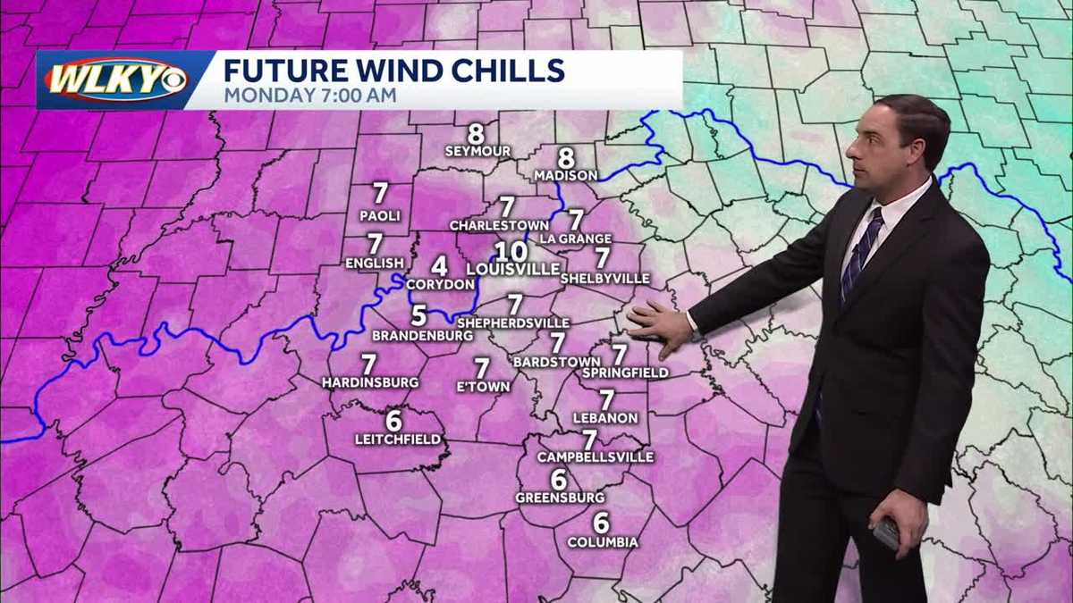 Single digit wind chills likely Monday morning