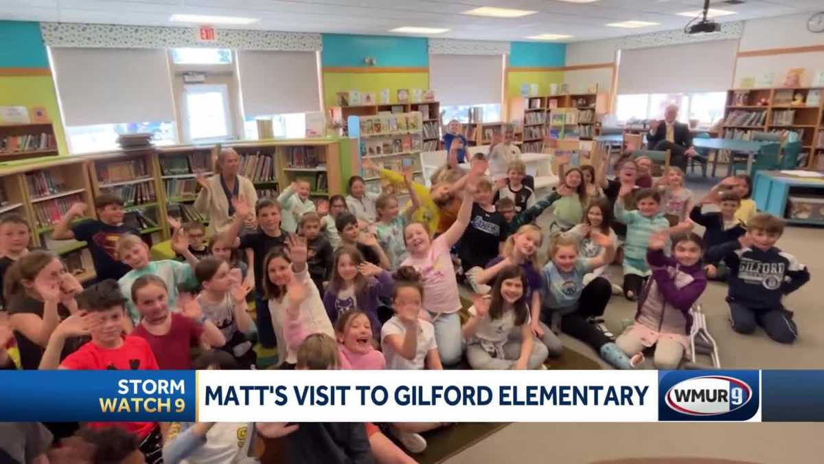 Matt Hoenig visits Gilford Elementary School in Gilford