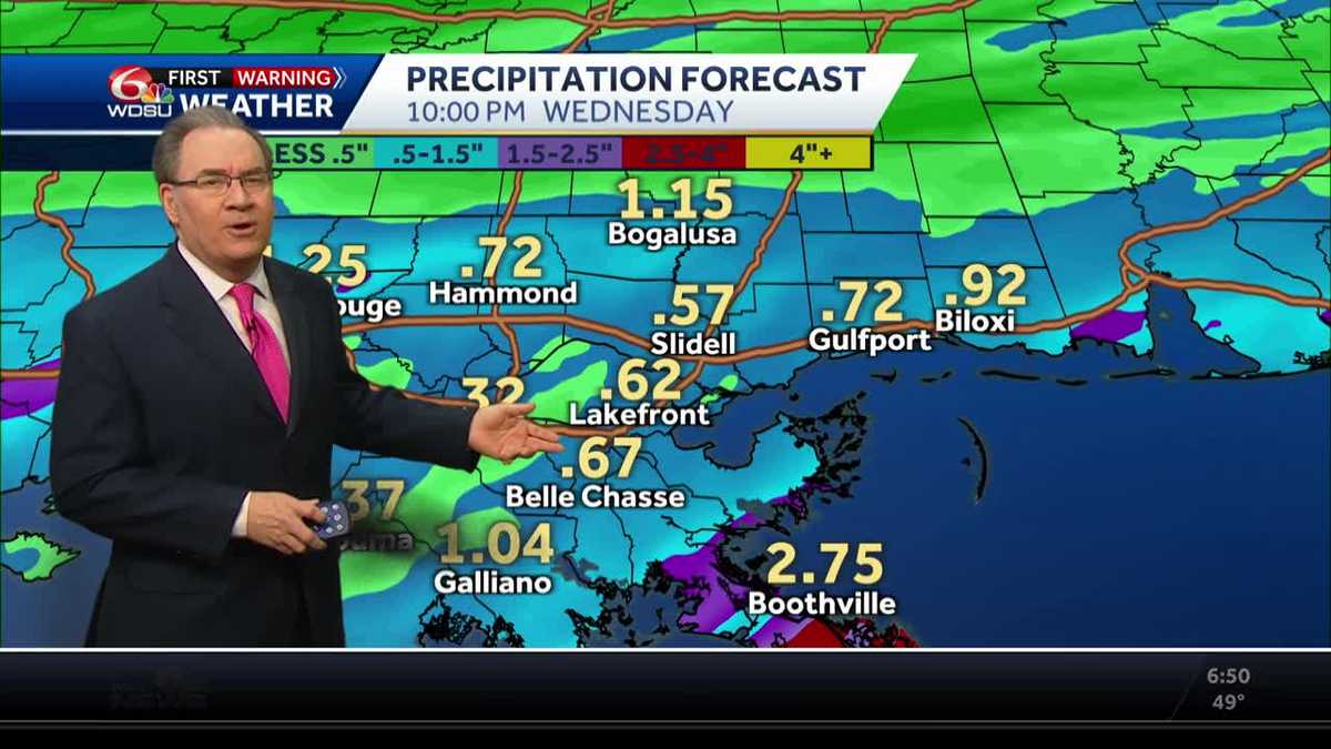 A few showers today, heavier rain later this week
