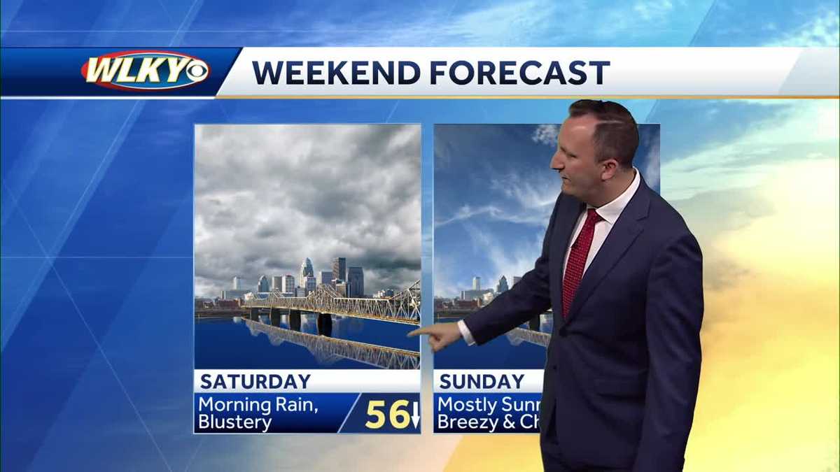 Rainy night, drying out for the weekend