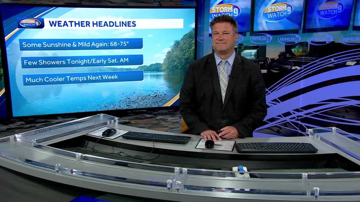 NH forecast video: Mild day before cooler weather moves in