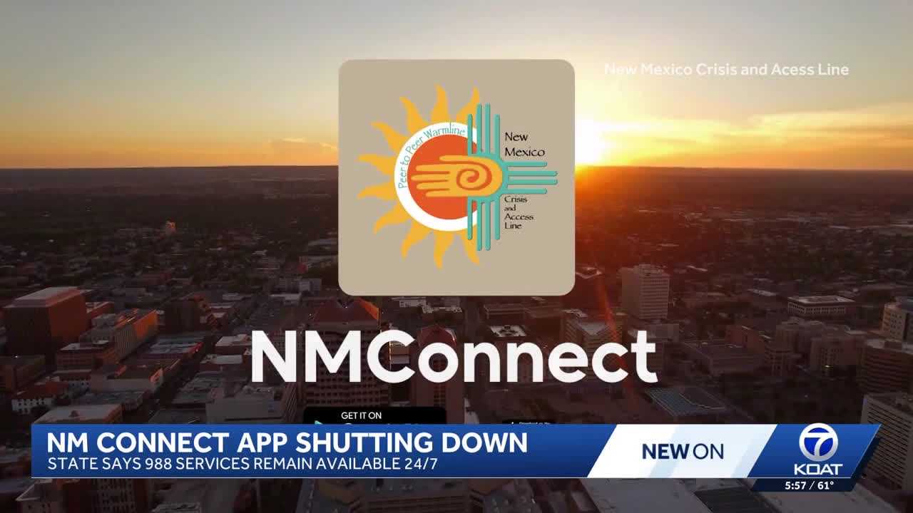Mental health app NM Connect to shut down next Tuesday