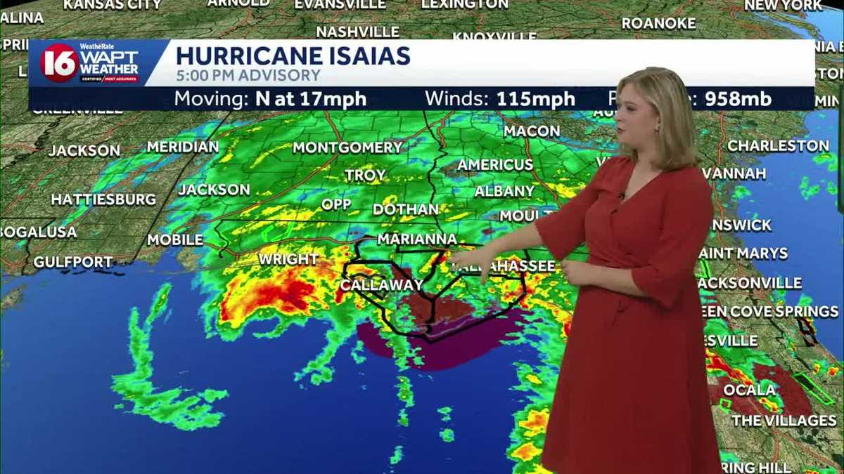 Isaias brings strong gusts to Central Mississippi Saturday