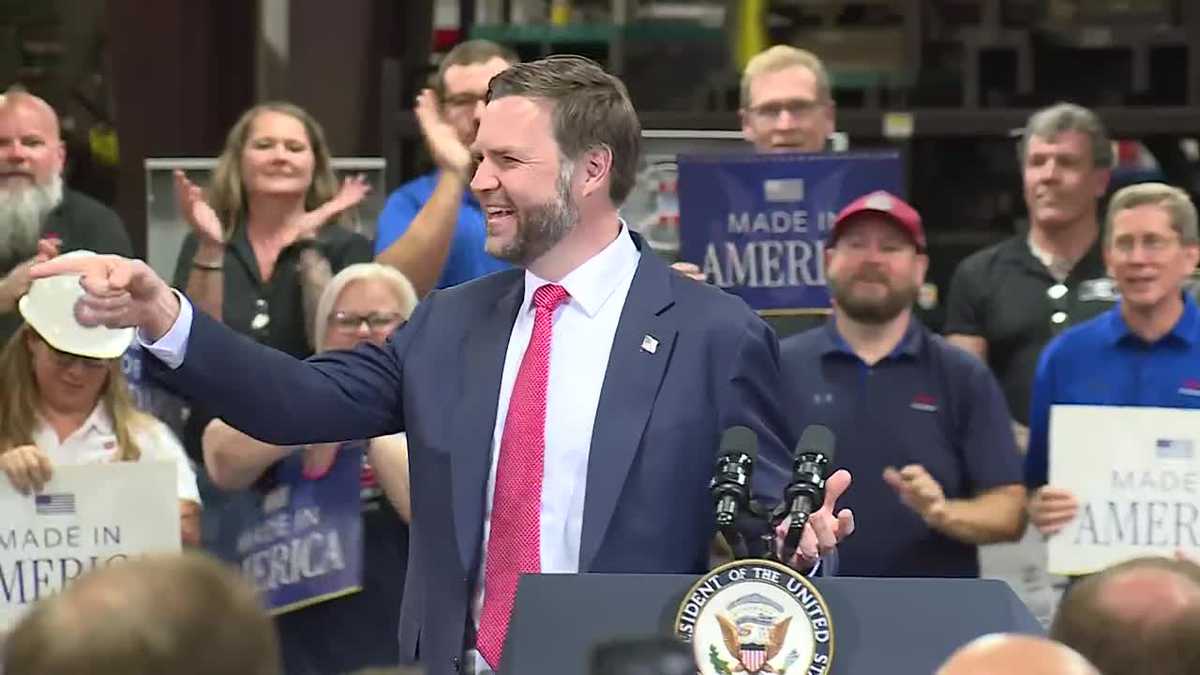 Vice President JD Vance to give remarks at manufacturing facility in Olathe, Kansas, Monday