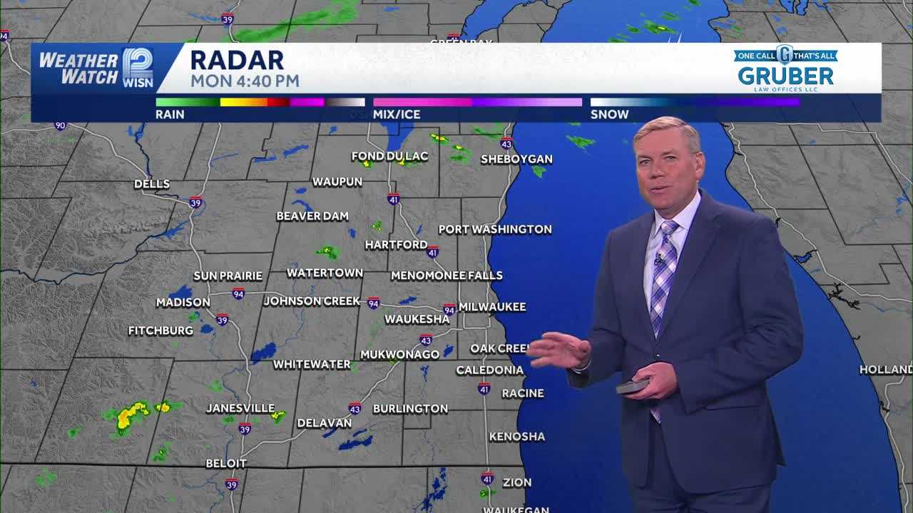 A few storms and 80 degrees to highs in the 50s in SE Wisconsin