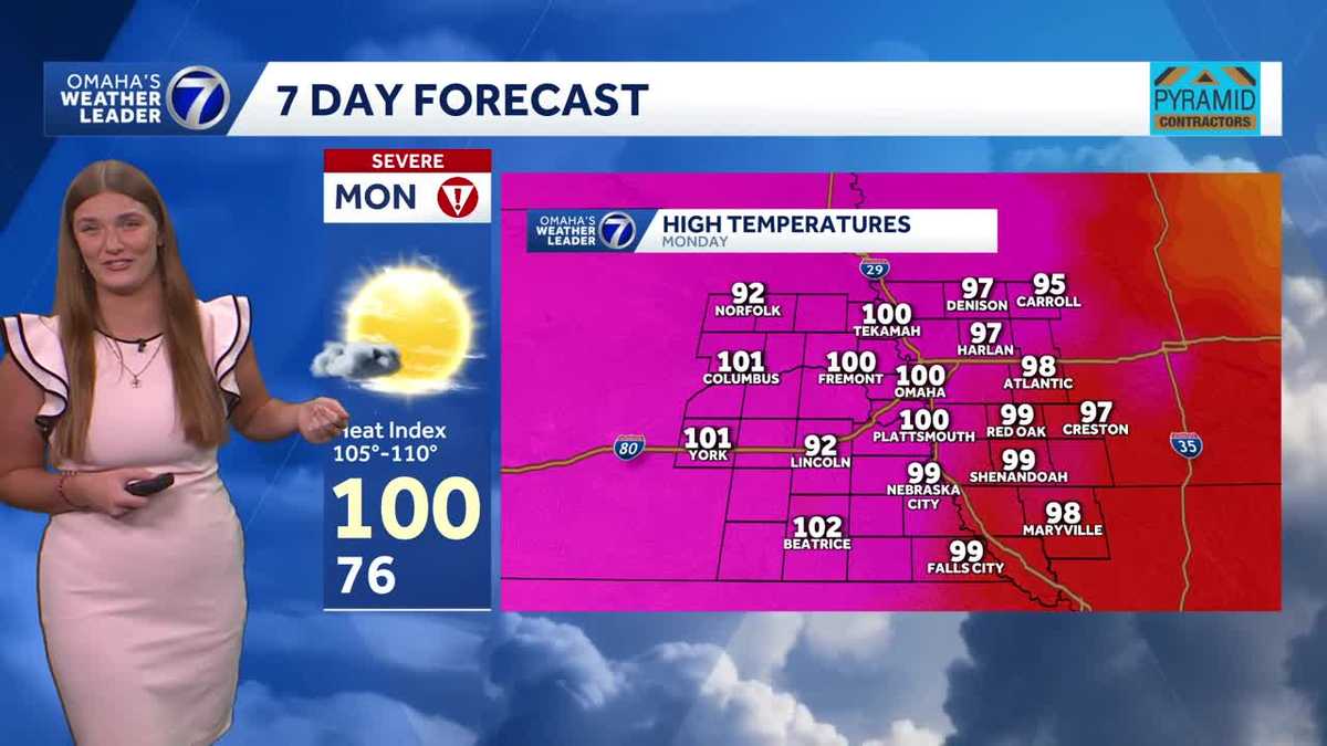 Heat advisory in effect for Omaha on Monday