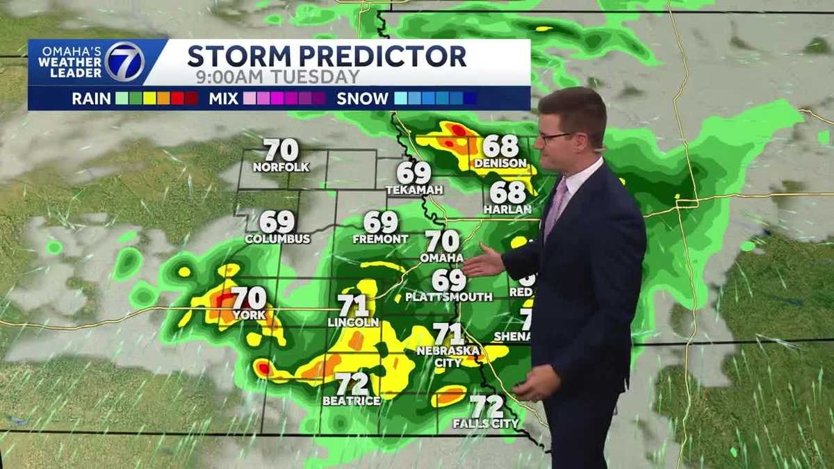 Stormy start Tuesday in Omaha area