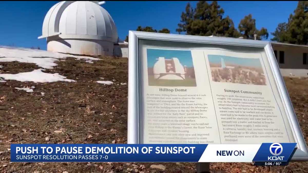 Alamogordo commission urges pause in Sunspot Observatory demolition