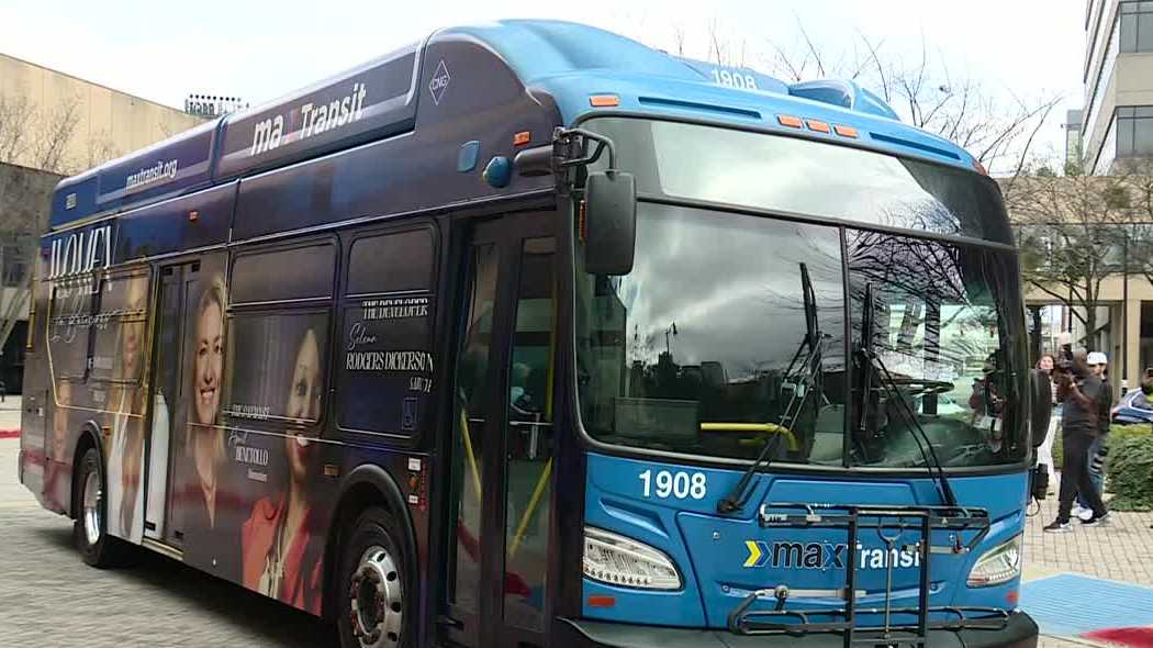 MAX Transit in Birmingham unveils tribute bus for Women's History Month