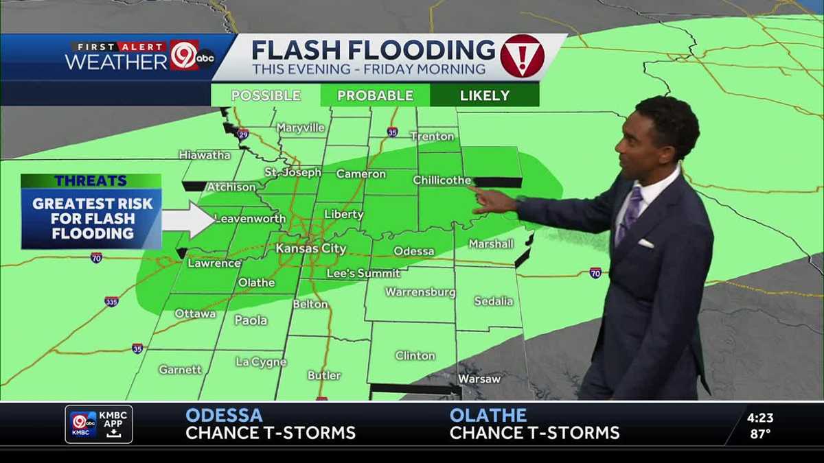 Kansas City weather: Heavy rain, flooding possible overnight