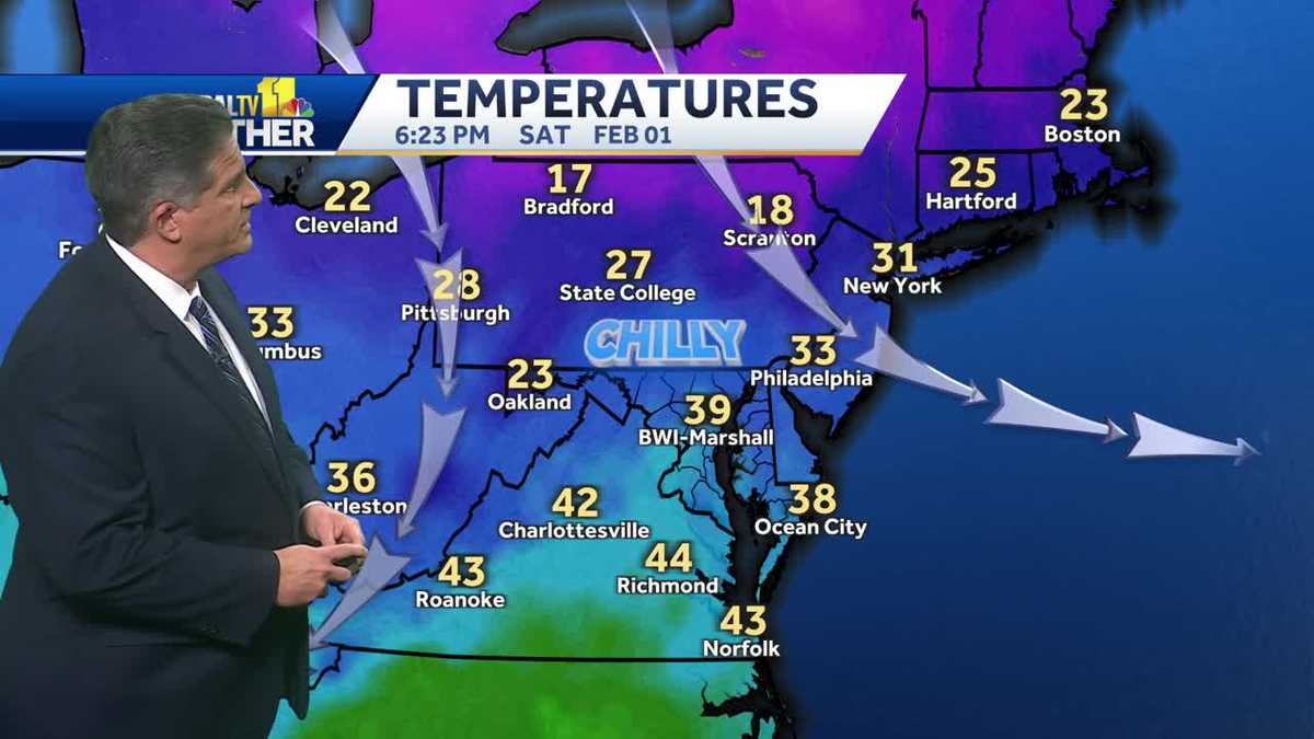 Chilly temps expected to stick around all weekend