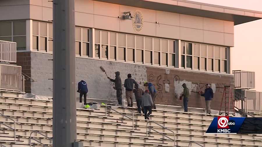 the damage, which included the break-in of the press box and furniture damage, was discovered monday when school was out for doctor martin luther king jr. day