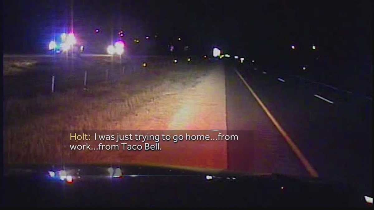 Alleged drunken driver seen going wrong way on police dashcam video