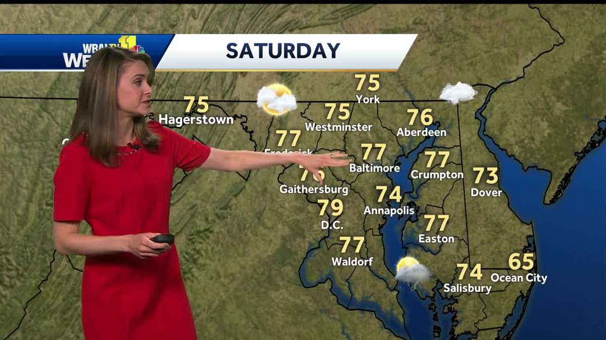 Dry morning before afternoon showers
