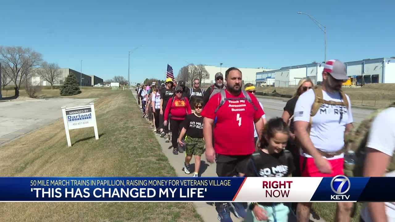 50 Mile March trains in Papillion, raising money for veterans village - Vimarsana News