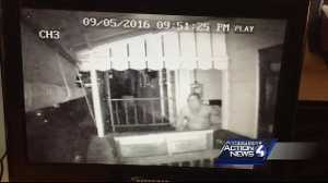 Shirtless landlord caught on camera stealing tenants packages