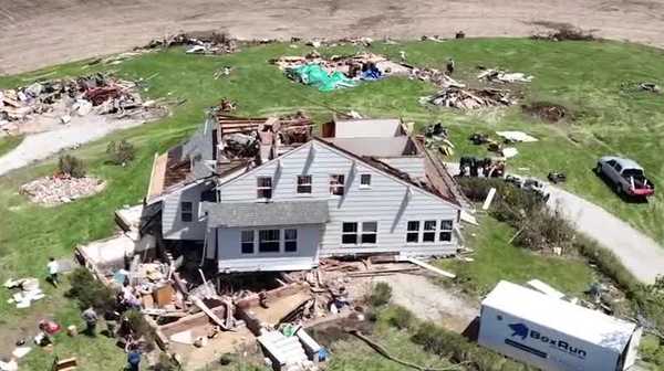 'i was dialing to tell her goodbye': story county man thankful to be alive after tornado lifts and rotates home