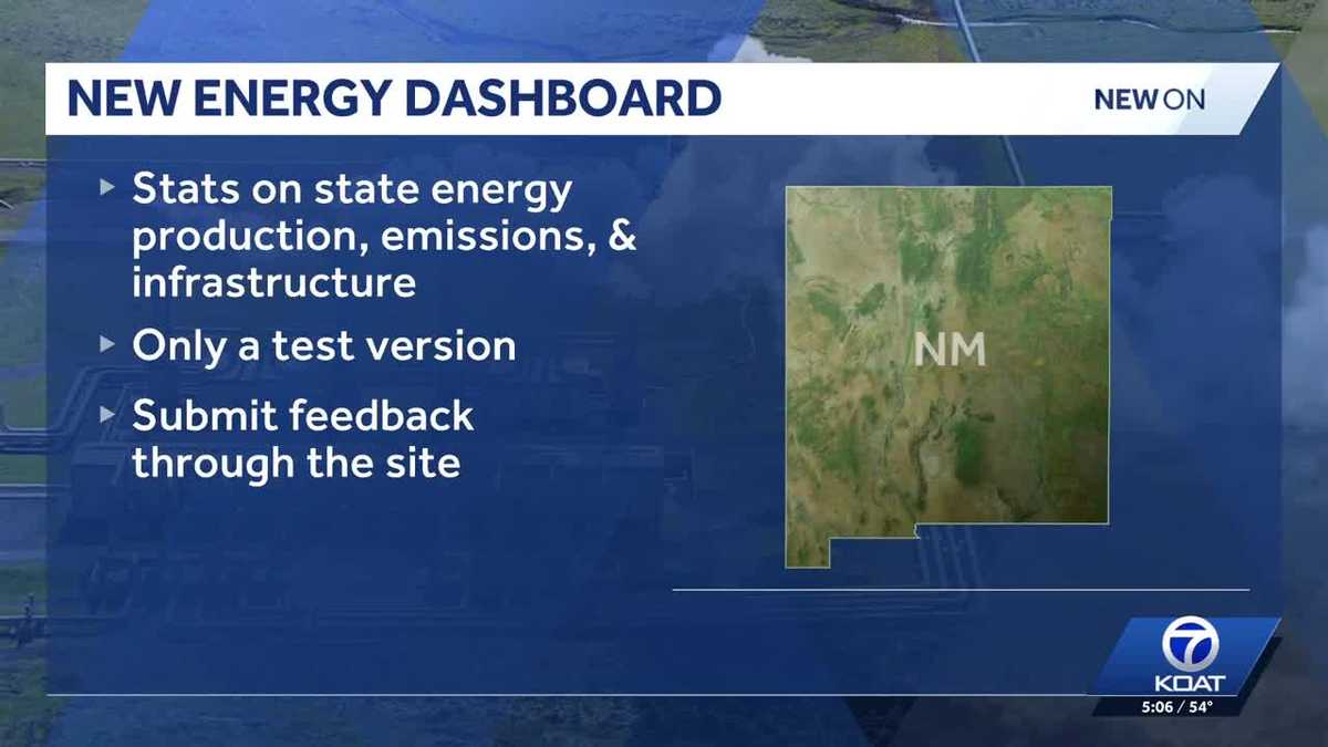 New Mexico launches energy data dashboard