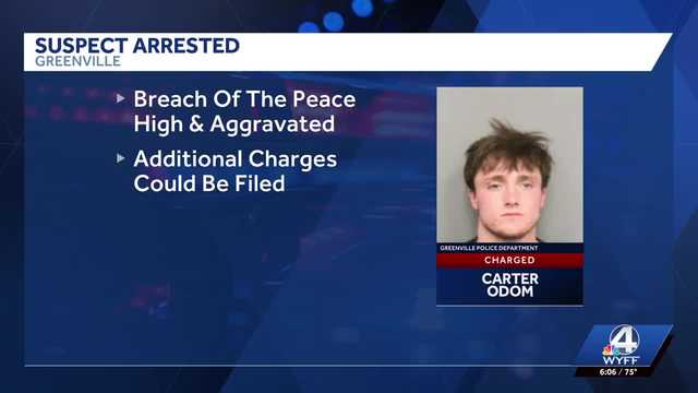 Man arrested after fight leads to shooting involving police officer in Greenville