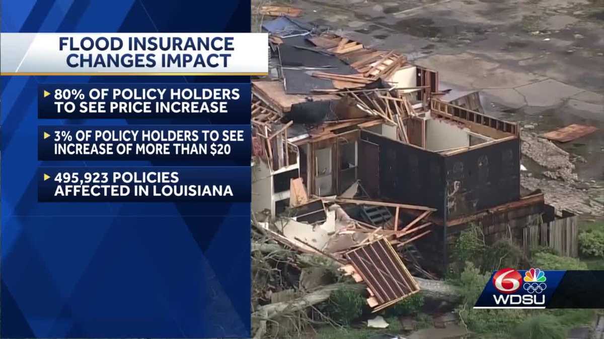 Louisiana residents will see increase in flood insurance policies