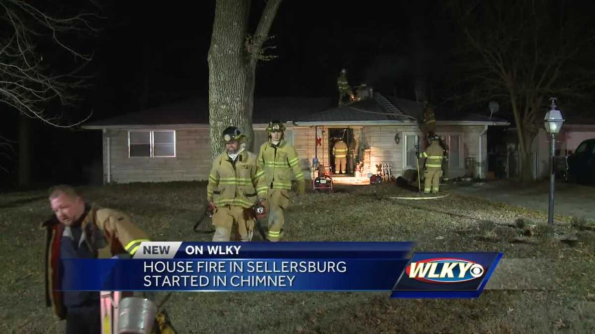 House fire in Sellersburg started in chimney