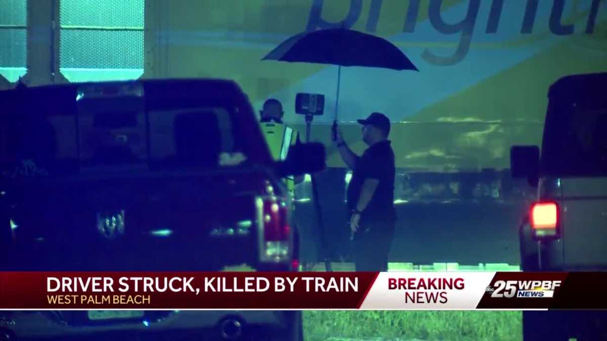 Train collides with vehicle in West Palm Beach, driver killed
