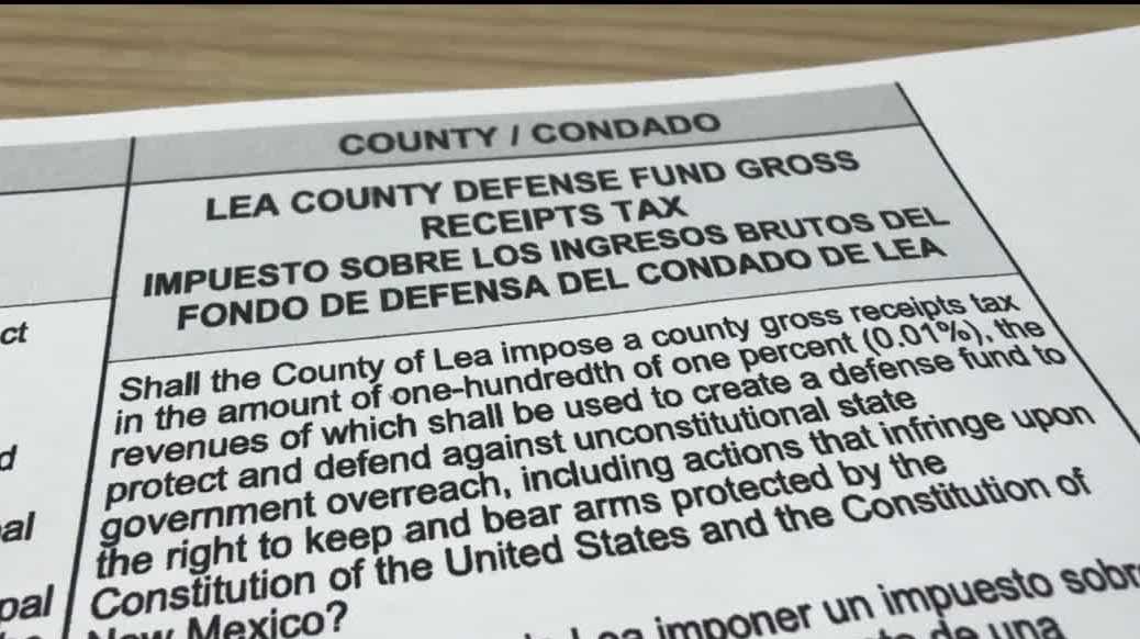 Lea County ballot measure proposes tax increase for defense fund against firearm-related state laws