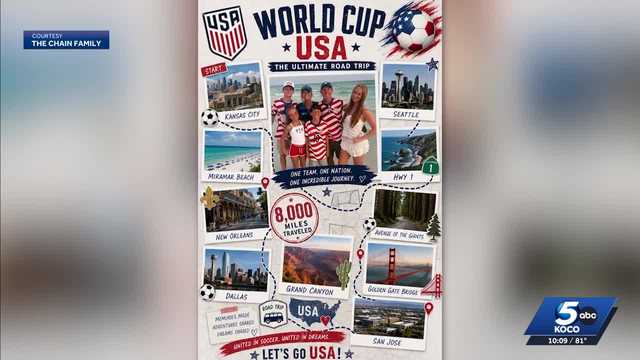 Oklahoma family embarks on cross-country World Cup journey
