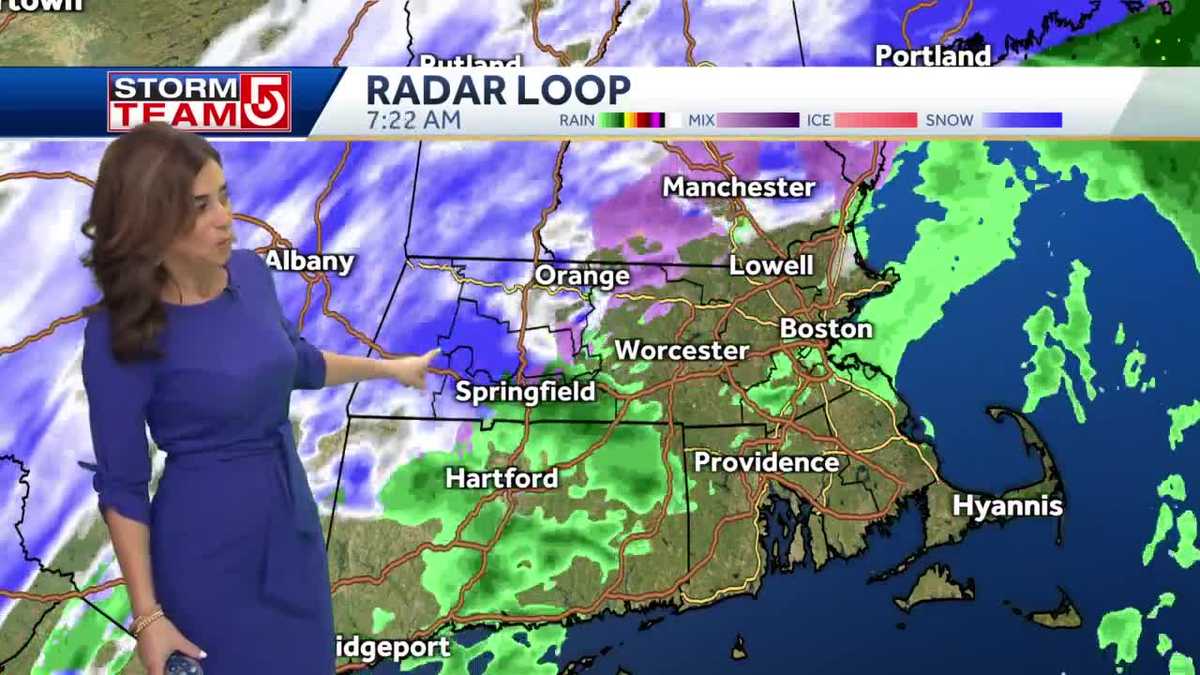 Video: Rain changing to snow for afternoon