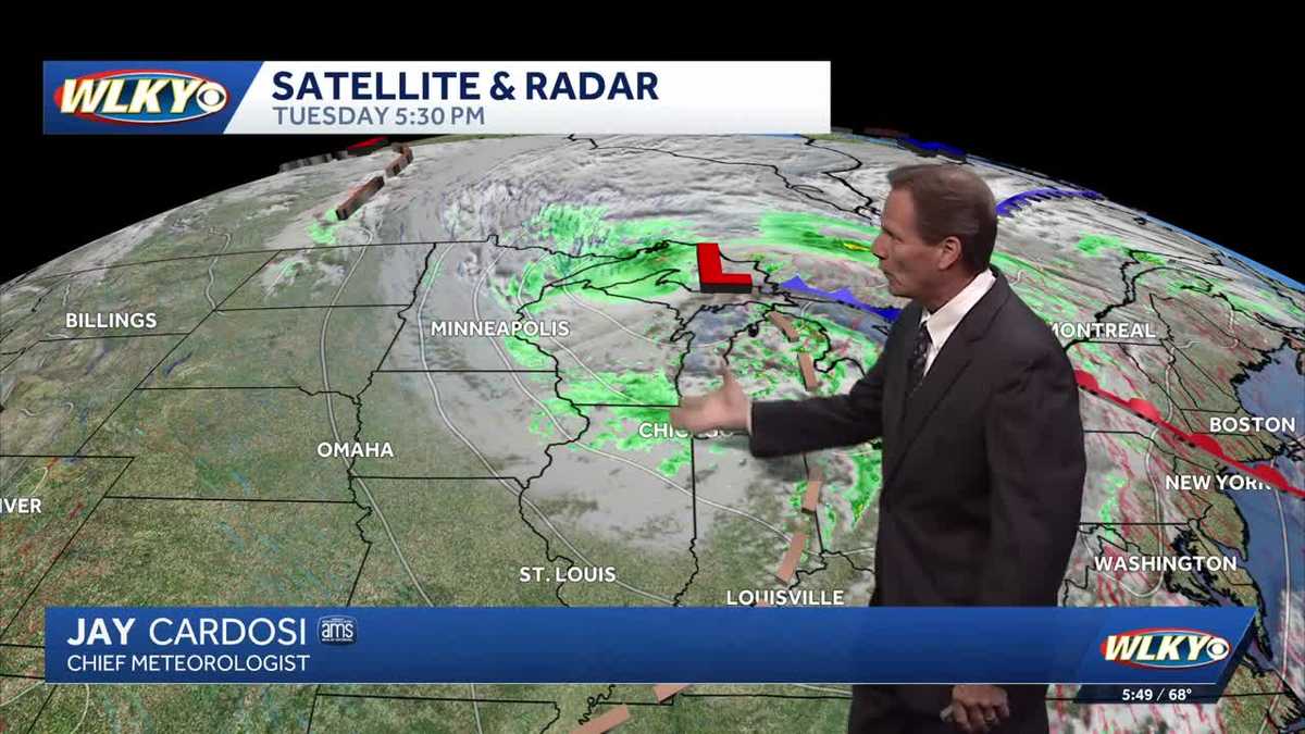Breezy, cooler weather for Wednesday