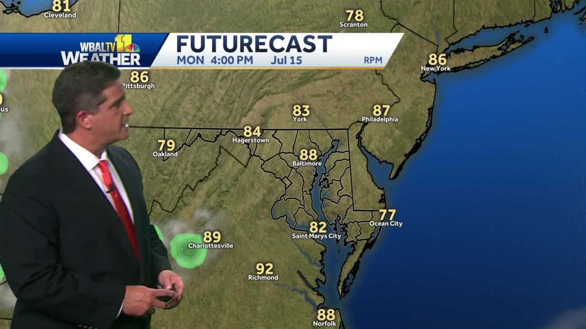 Humidity drops Monday, but on Tuesday