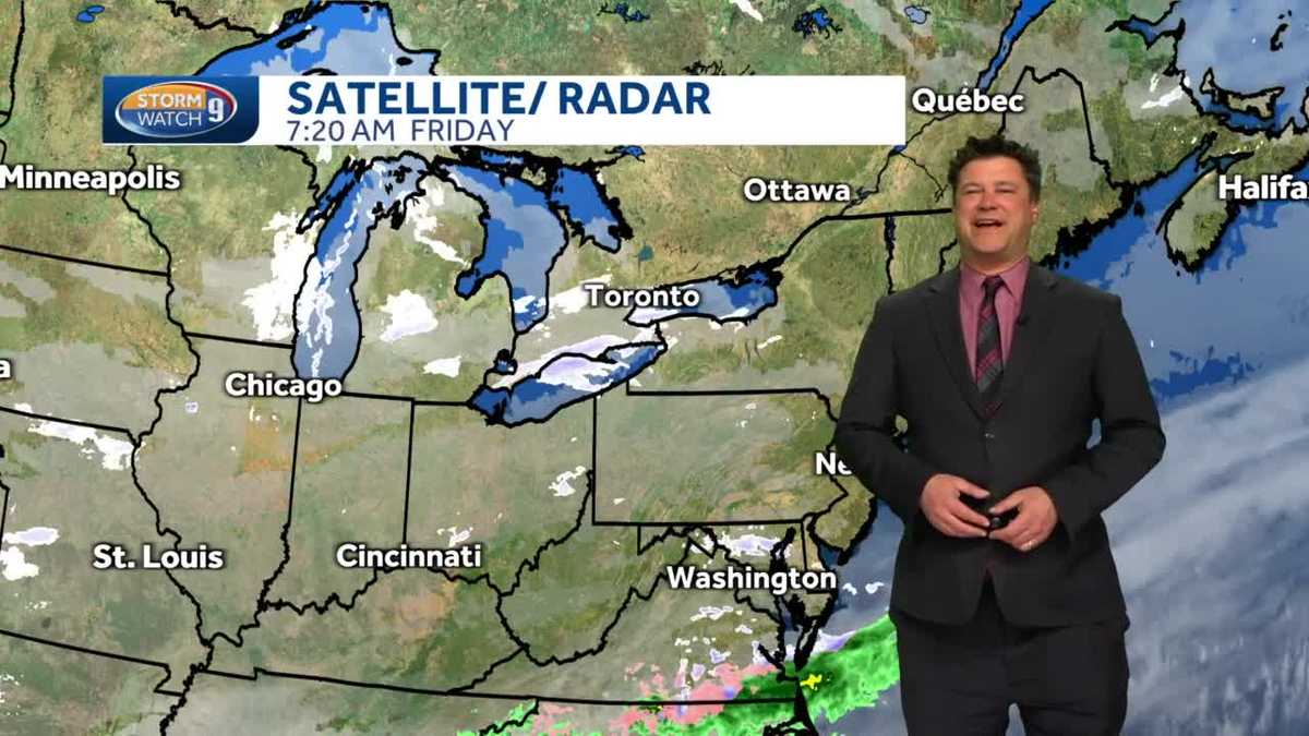 Watch: Sun gives way to clouds on chilly day