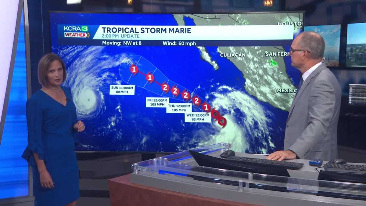 Tropical storm Marie won't hit California, but some of its leftover rain might.