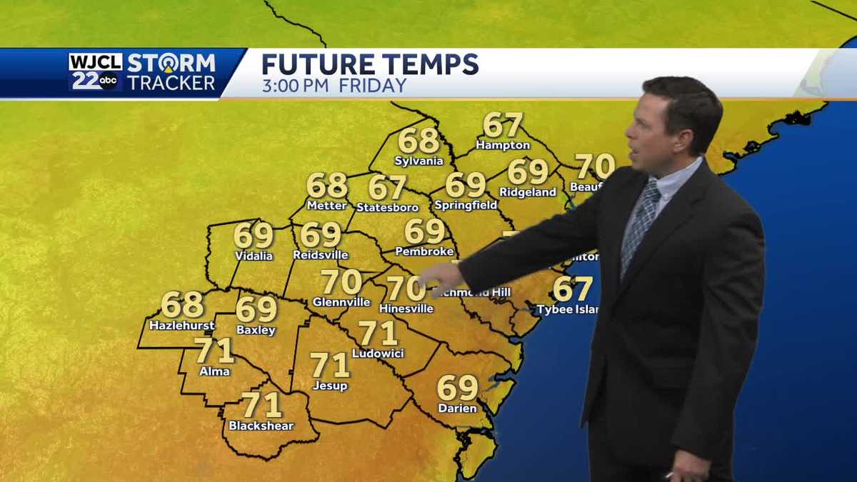 Beautiful fall weather this weekend with highs in the 70s - WJCL