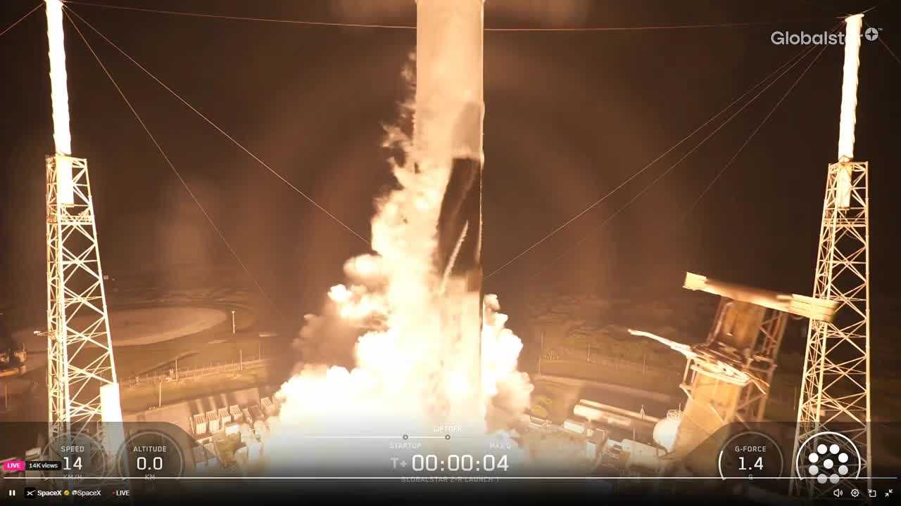 SpaceX launches Globalstar mission from Florida’s Space Coast