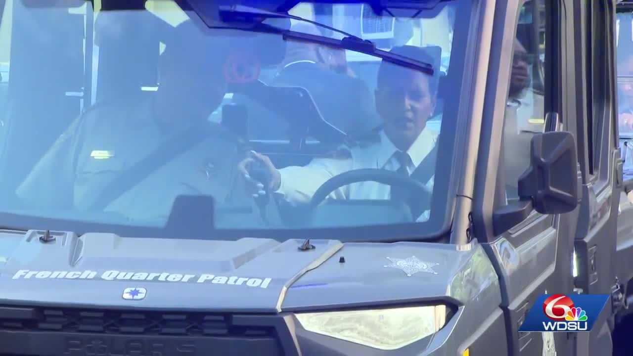 Orleans Parish Sheriff’s Office gets new patrol golf cart for French Quarter