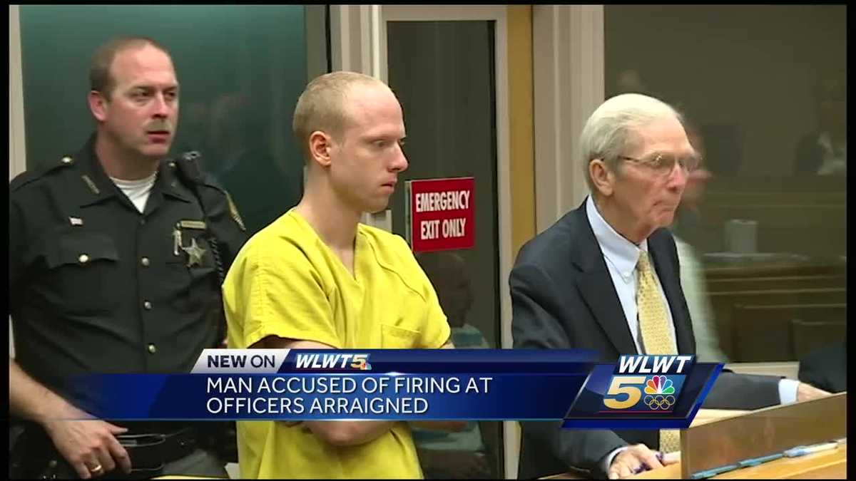 Man accused of firing at officers appears in court