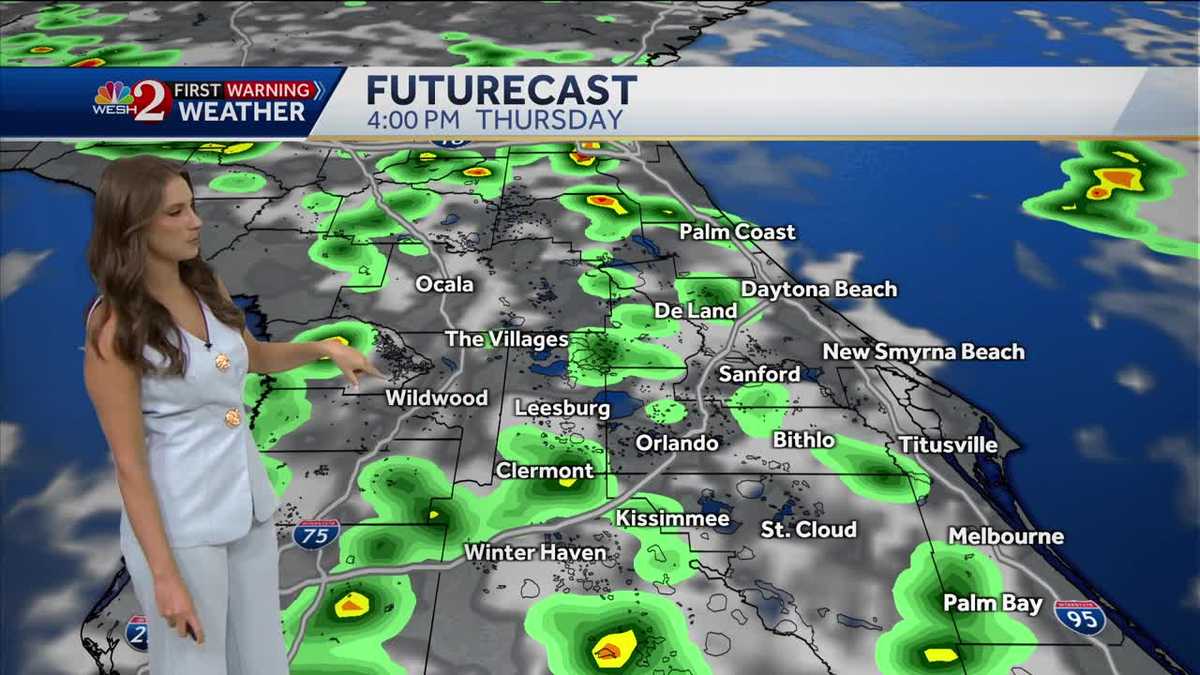 Showers and storms to fire up this afternoon in Central Florida