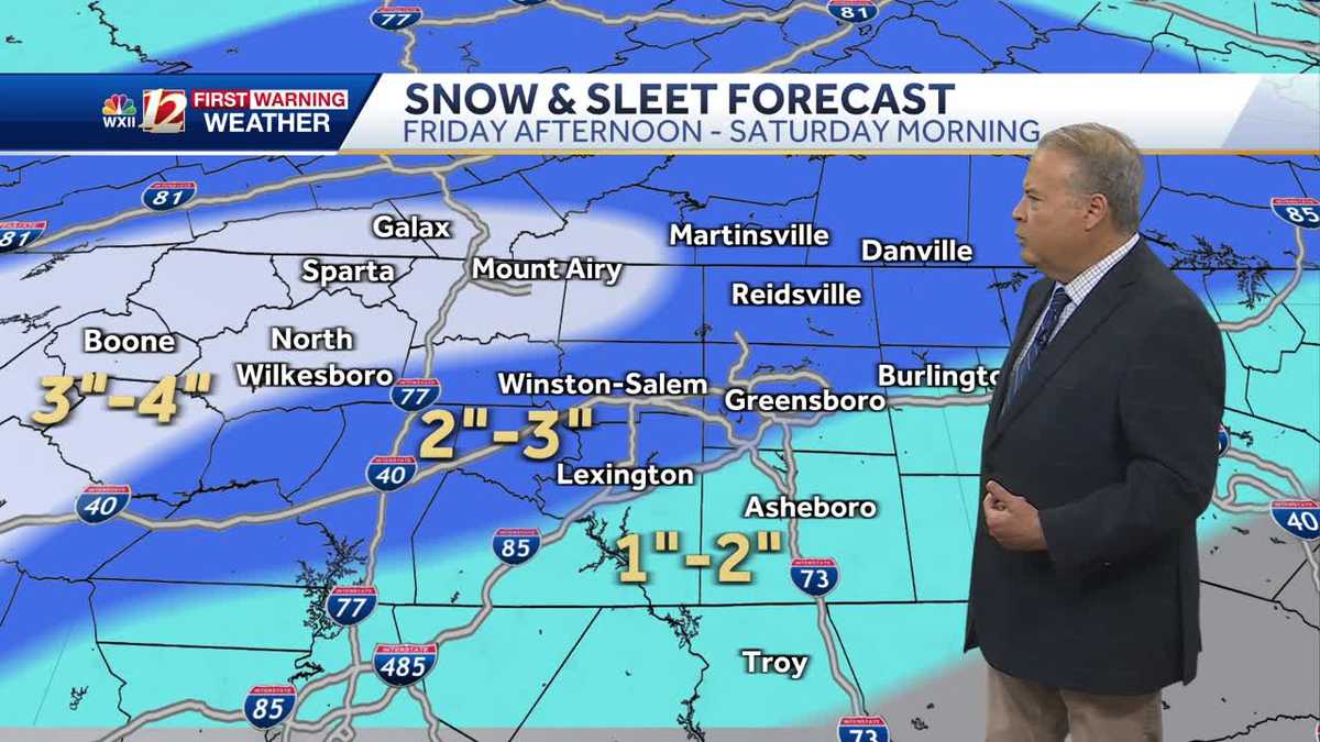WATCH: Winter storm forecast update as snow and ice are expected - WXII