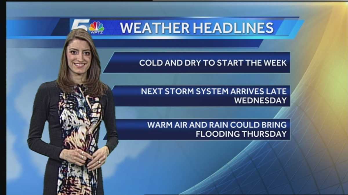Cold and breezy again on Monday