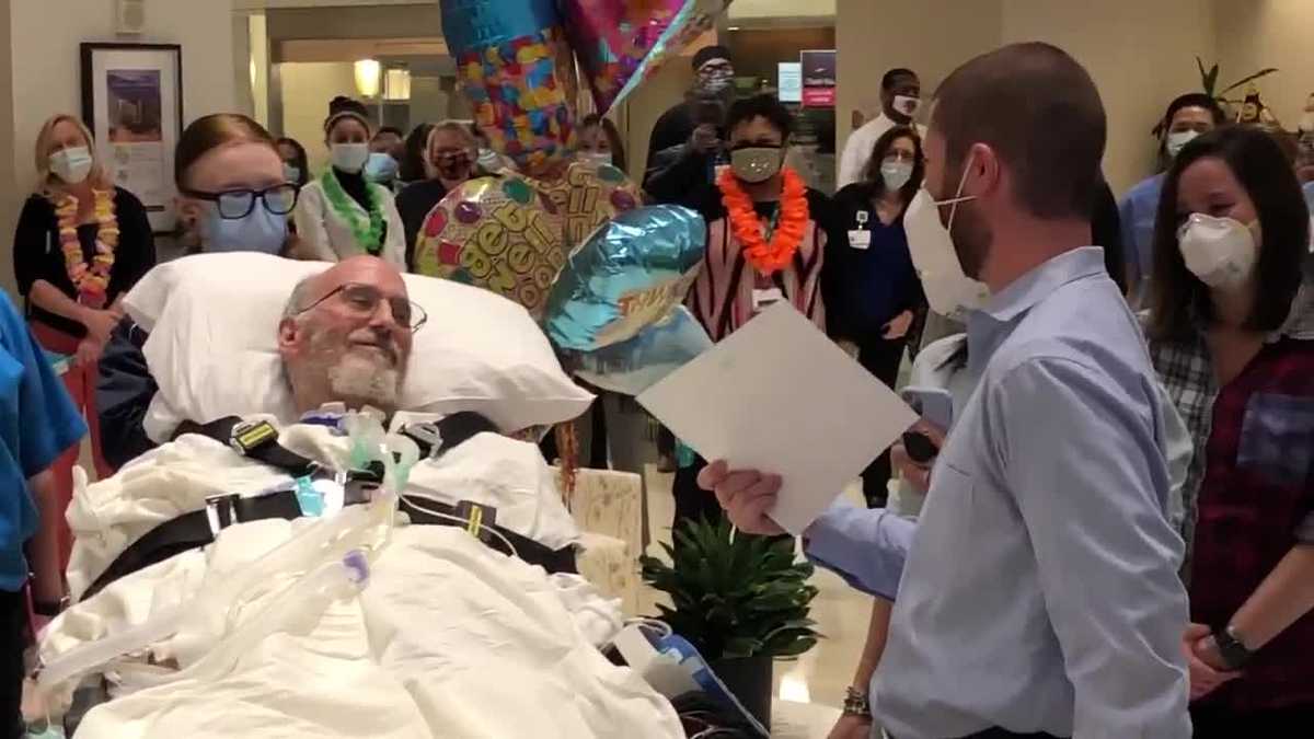 Recovered coronavirus patient gets grand send-off from Mercy